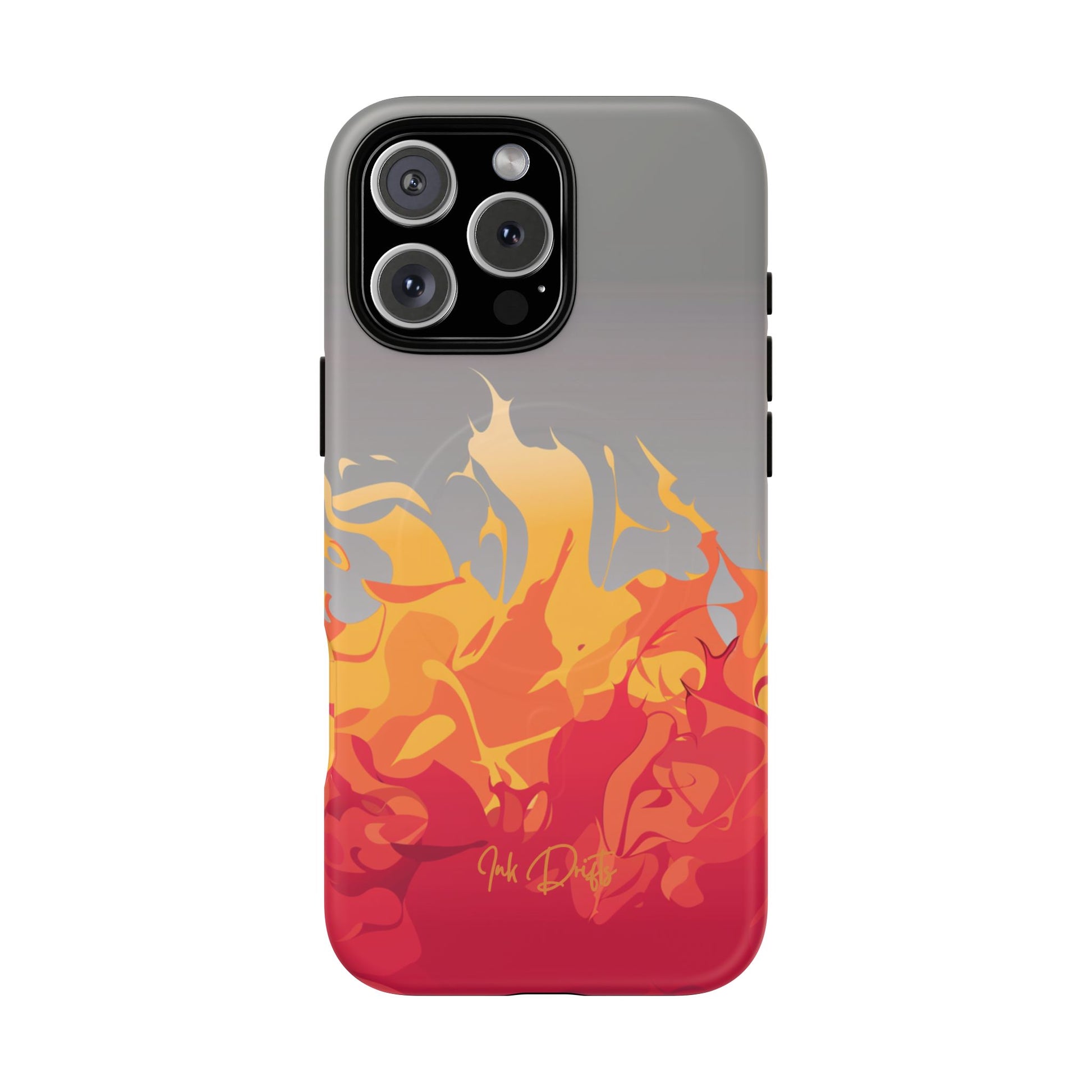 iPhone 16 Pro Max Matte Phone Case - Flame Burst | MagSafe iPhone Case