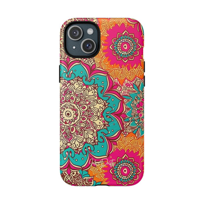 iPhone 15 Plus Matte Phone Case - Kaleido Bliss | MagSafe iPhone Case