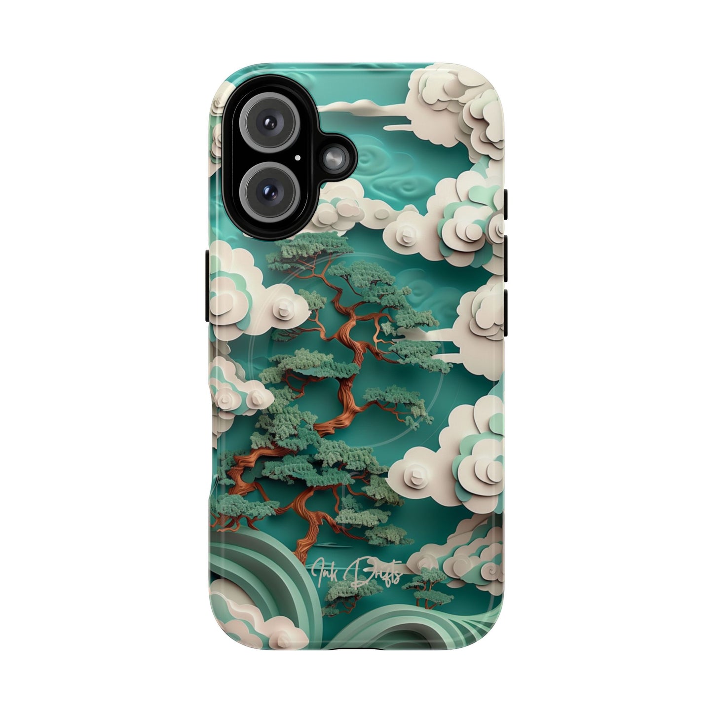 iPhone 16 Glossy Phone Case - Celestial Bonsai | MagSafe iPhone Case