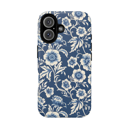 iPhone 16 Matte Phone Case - Regal Florals | MagSafe iPhone Case