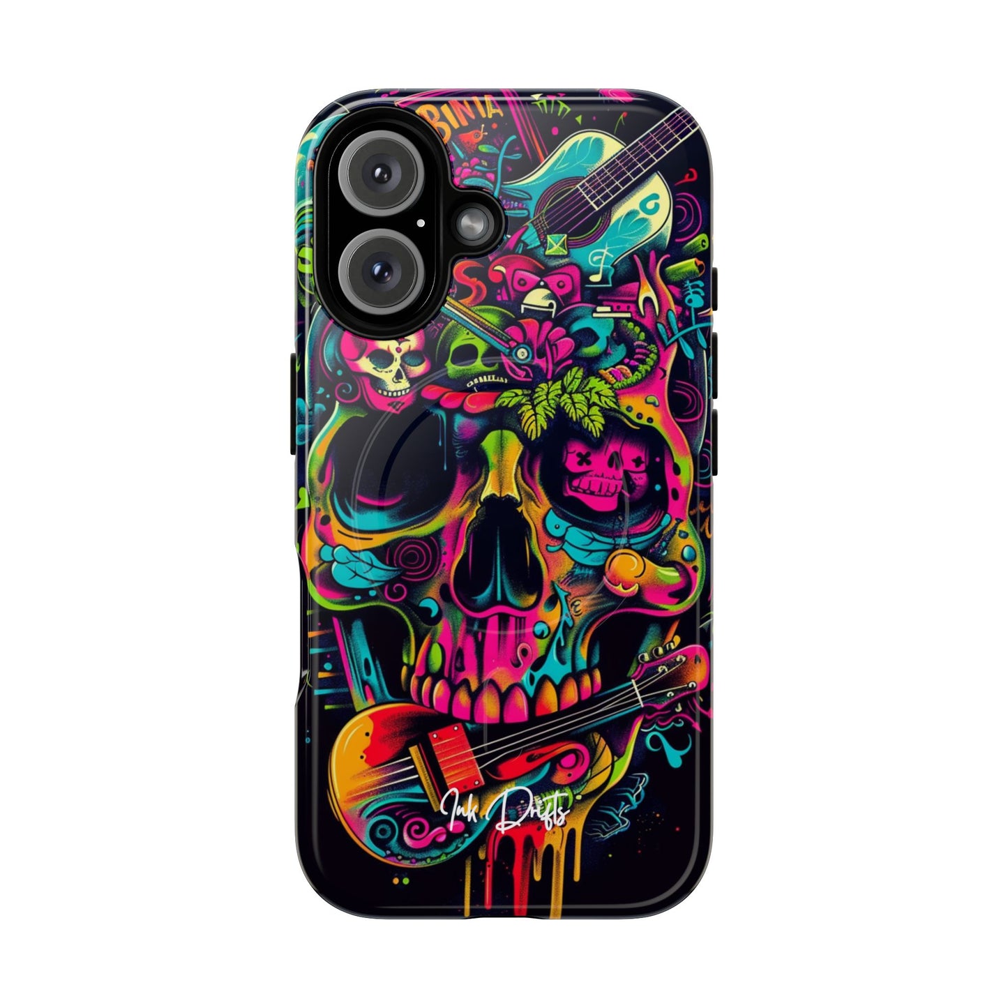 iPhone 16 Glossy Phone Case - Psychedelic Harmony | MagSafe iPhone Case