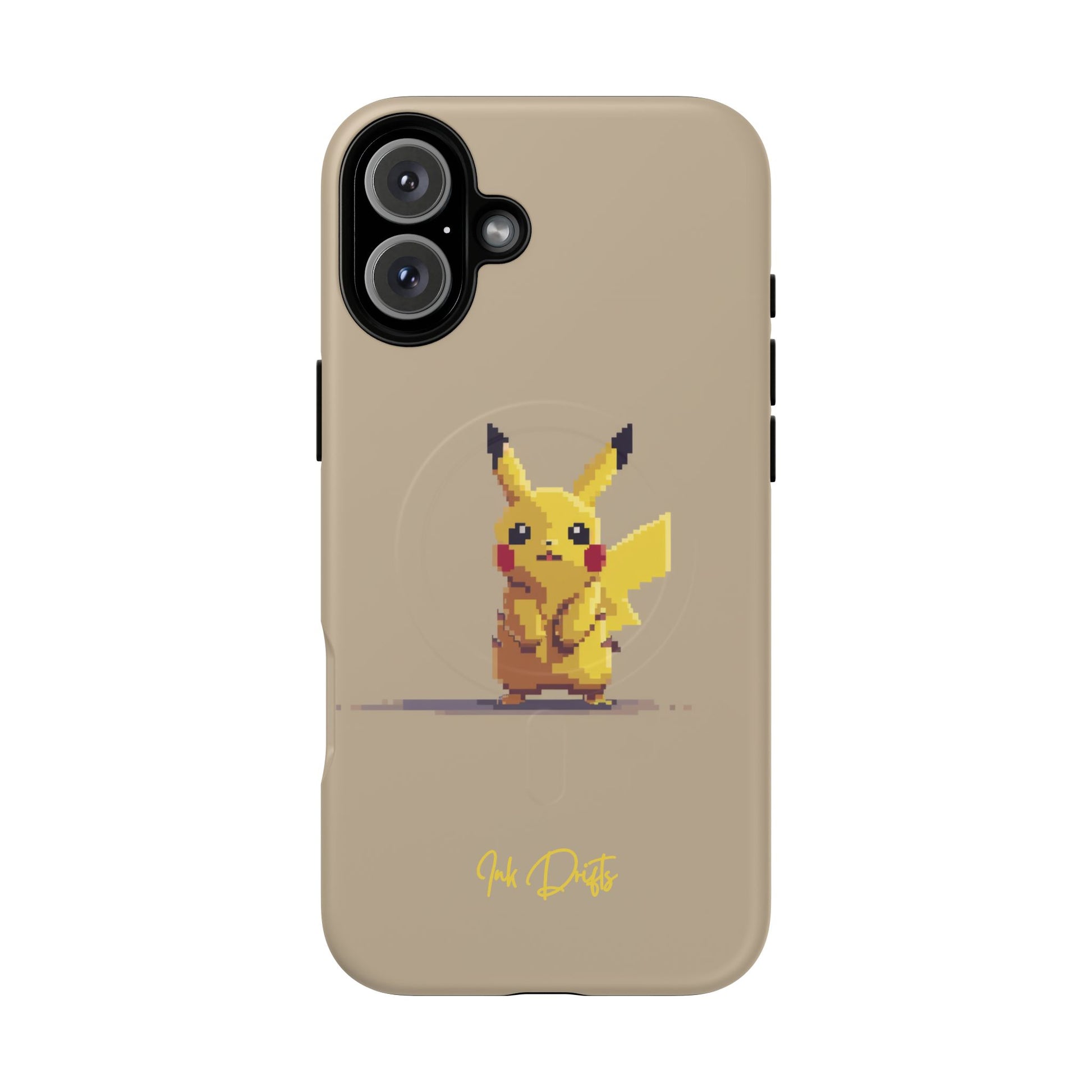 iPhone 16 Plus Matte Phone Case - Pixel Pikachu 2 | MagSafe iPhone Case