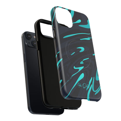 Phone Case - Turquoise Splash | MagSafe iPhone Case