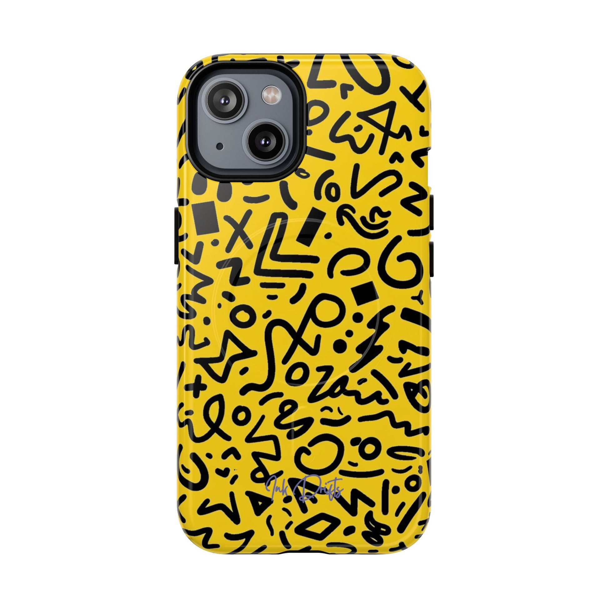 iPhone 14 Glossy Phone Case - Jazzed Up | MagSafe iPhone Case