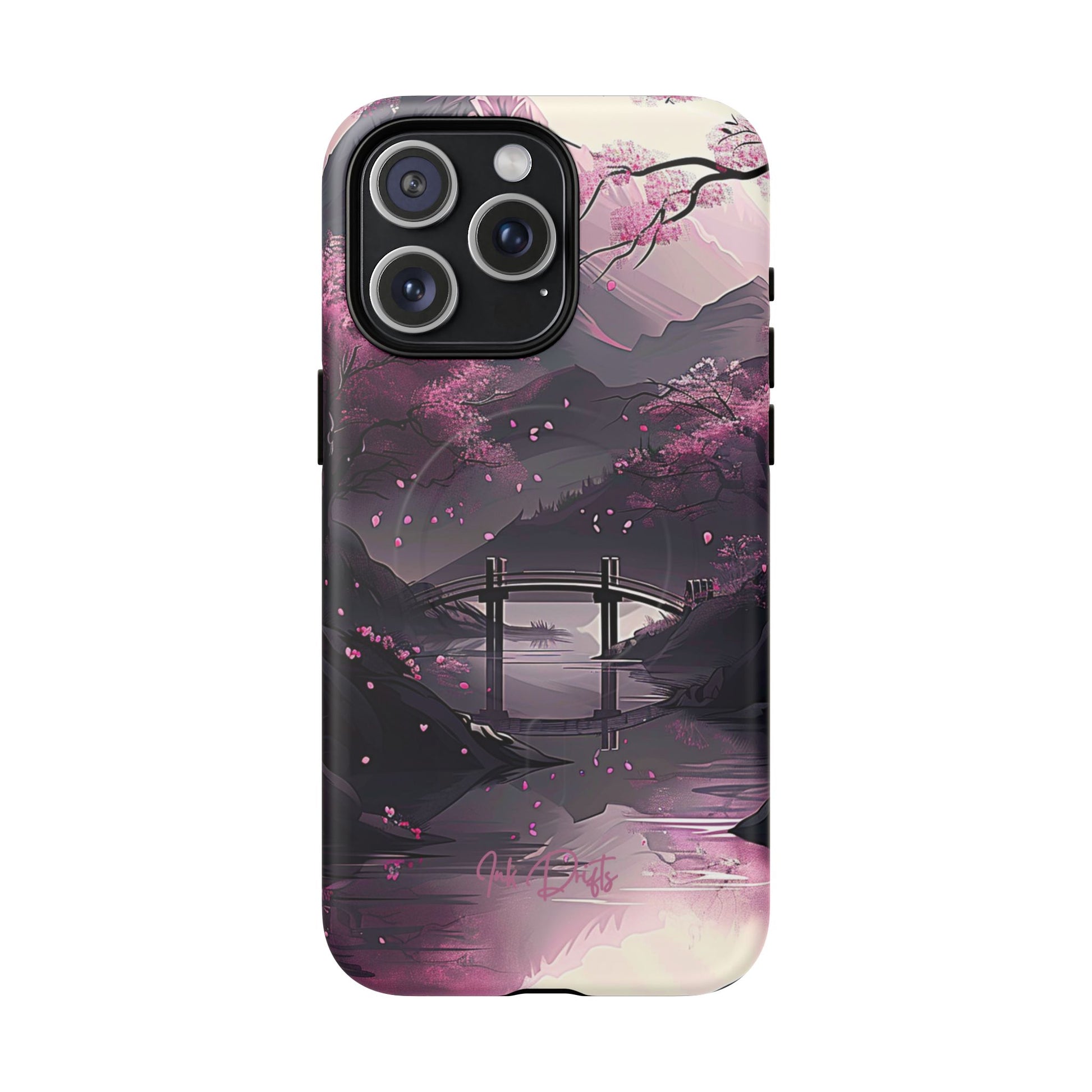 iPhone 15 Pro Max Matte Phone Case - Blossom Bridge | MagSafe iPhone Case