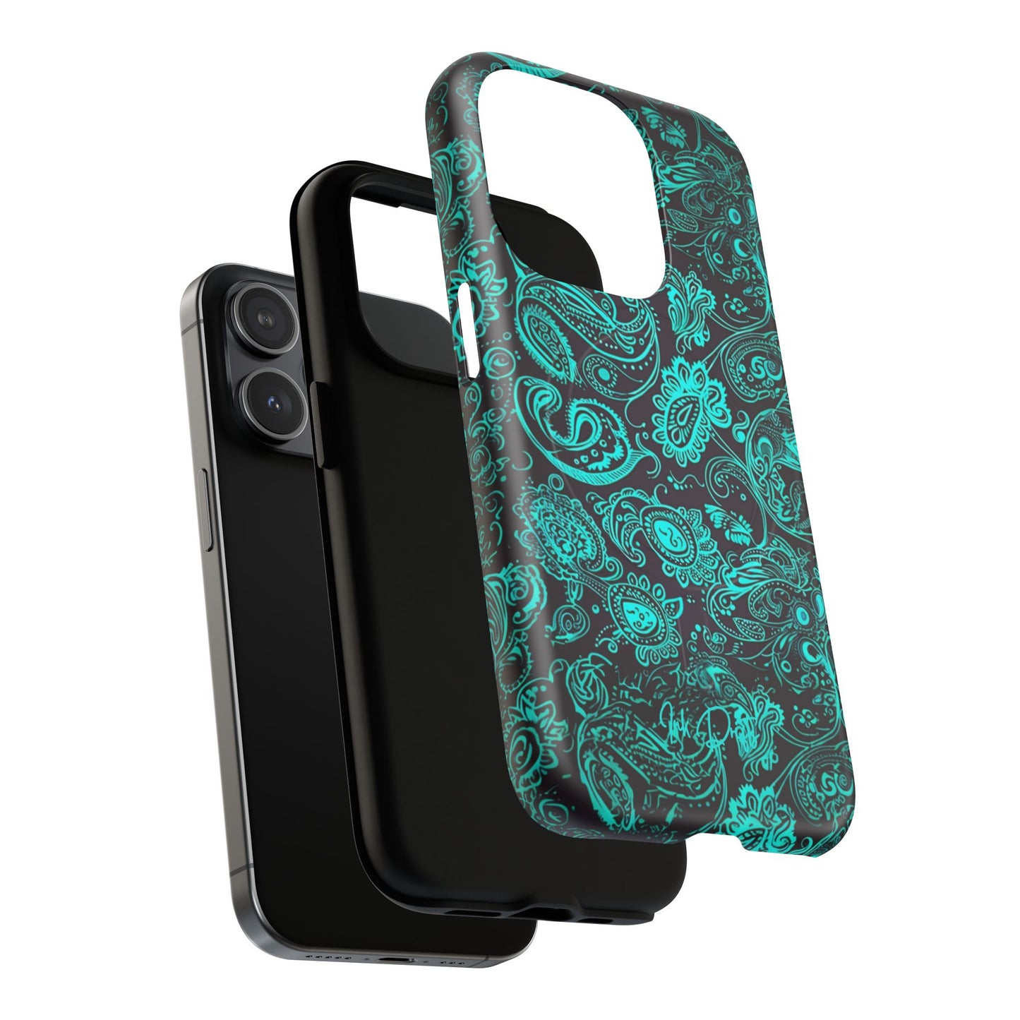 Phone Case - Teal Paisley | MagSafe iPhone Case