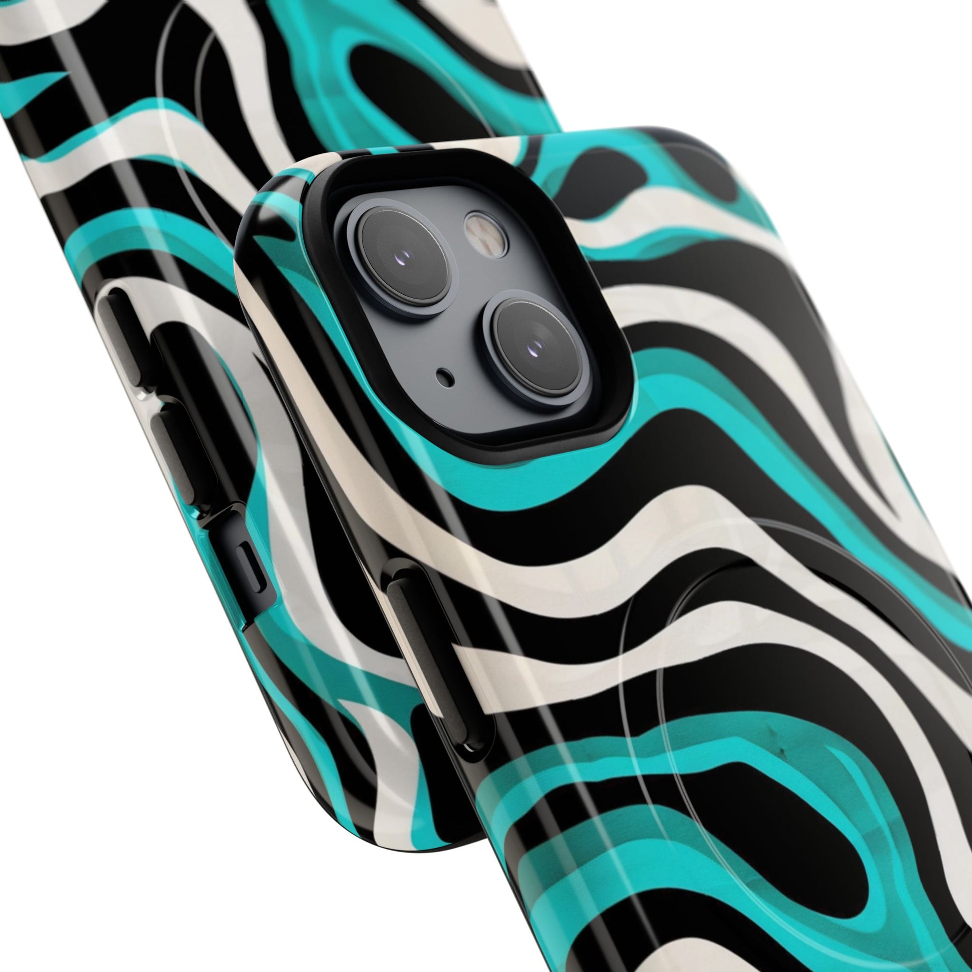 Phone Case - Aqua Strata | MagSafe iPhone Case