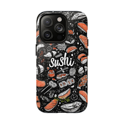 iPhone 14 Pro Glossy Phone Case - Sushi Delight | MagSafe iPhone Case