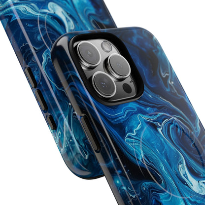 Phone Case - Blue Swirl | MagSafe iPhone Case