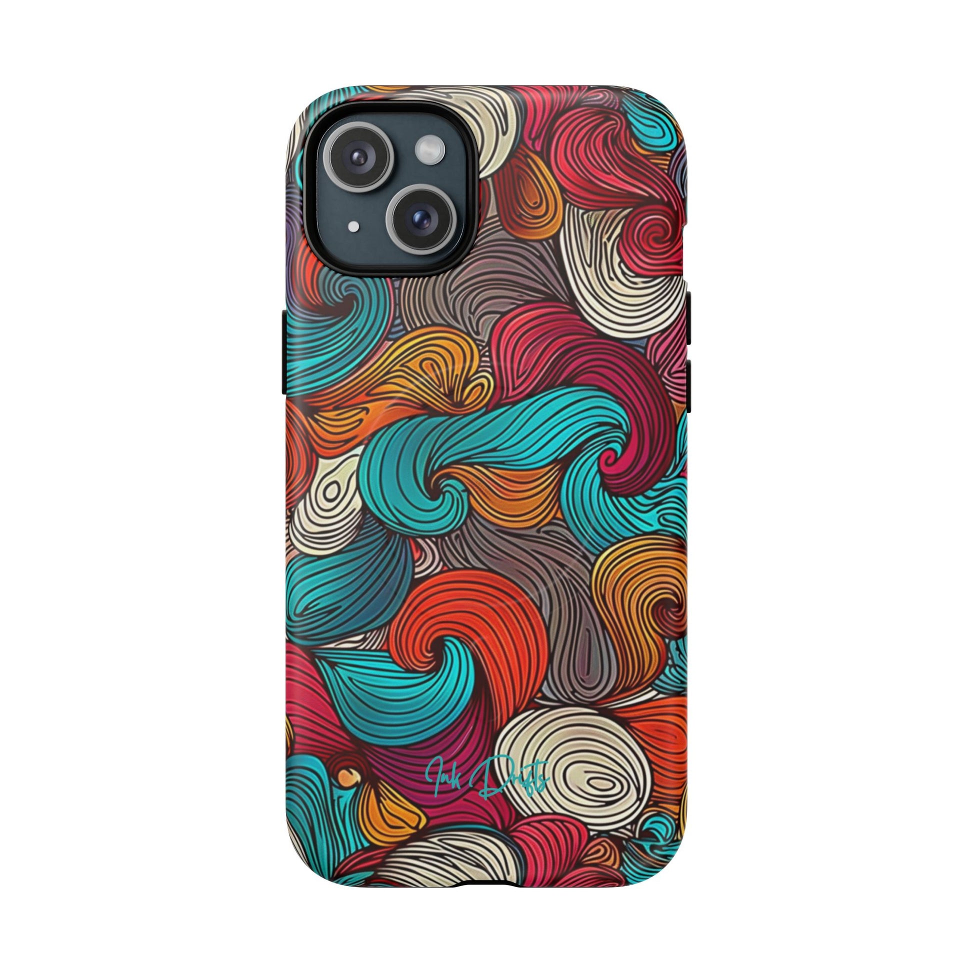 iPhone 15 Plus Matte Phone Case - Vivid Curls | MagSafe iPhone Case