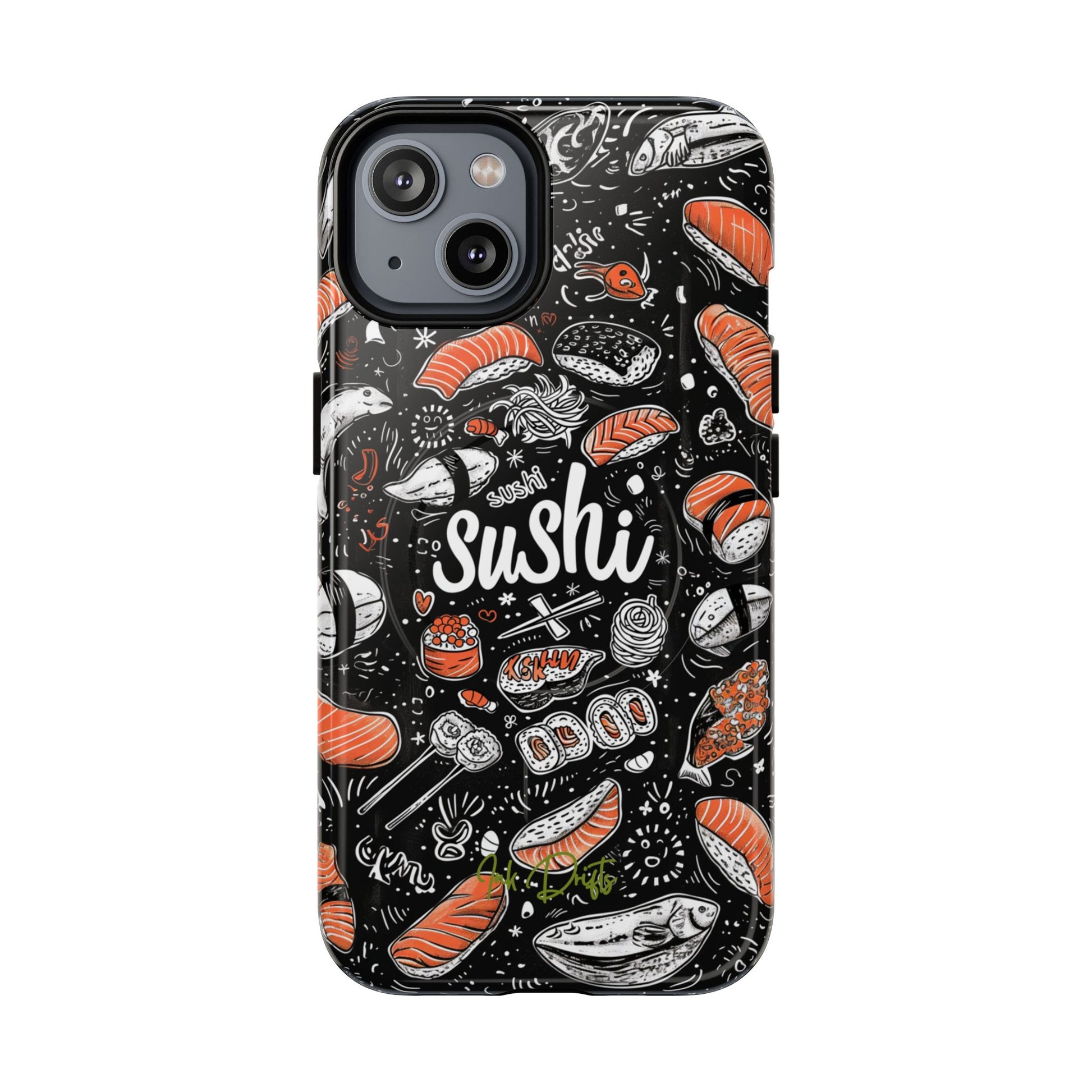 iPhone 14 Glossy Phone Case - Sushi Delight | MagSafe iPhone Case