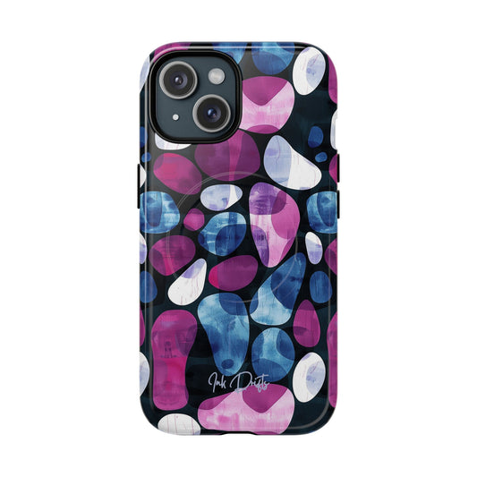 iPhone 15 Glossy Phone Case - Pebbles | MagSafe iPhone Case