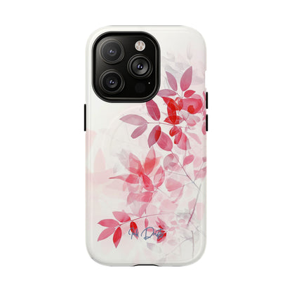 iPhone 14 Pro Glossy Phone Case - Whispering Leaves | MagSafe iPhone Case