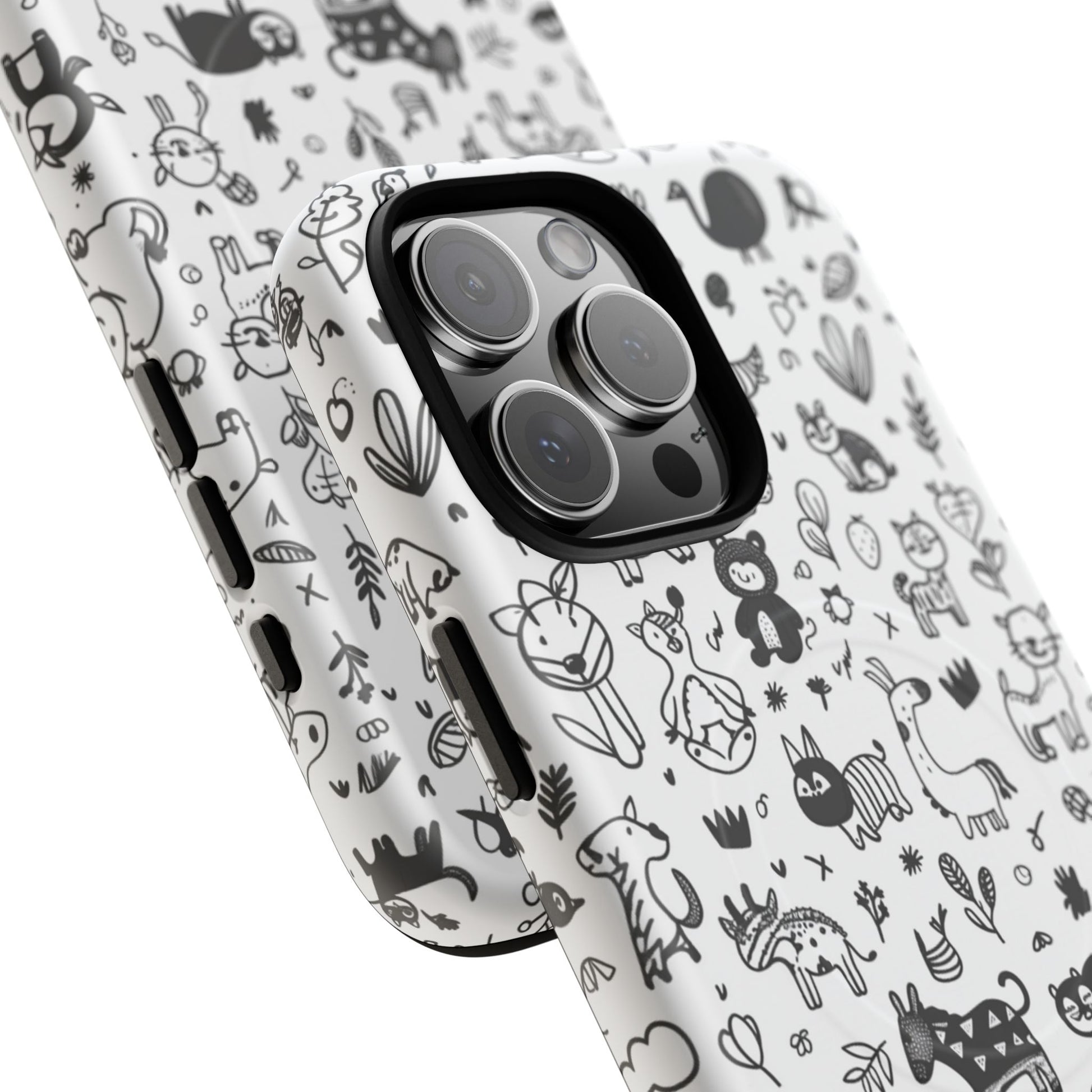 Phone Case - Doodle Zoo | MagSafe iPhone Case