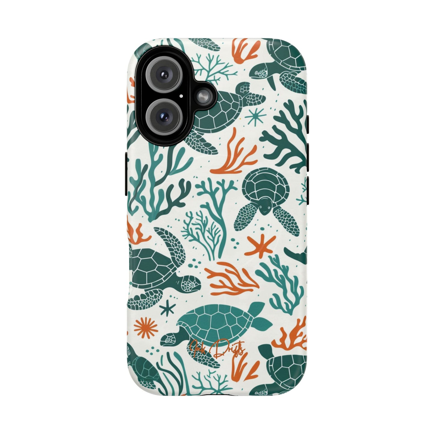 iPhone 16 Matte Phone Case - Turtle Tango | MagSafe iPhone Case