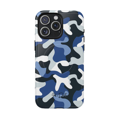 iPhone 15 Pro Max Glossy Phone Case - Arctic Camo | MagSafe iPhone Case