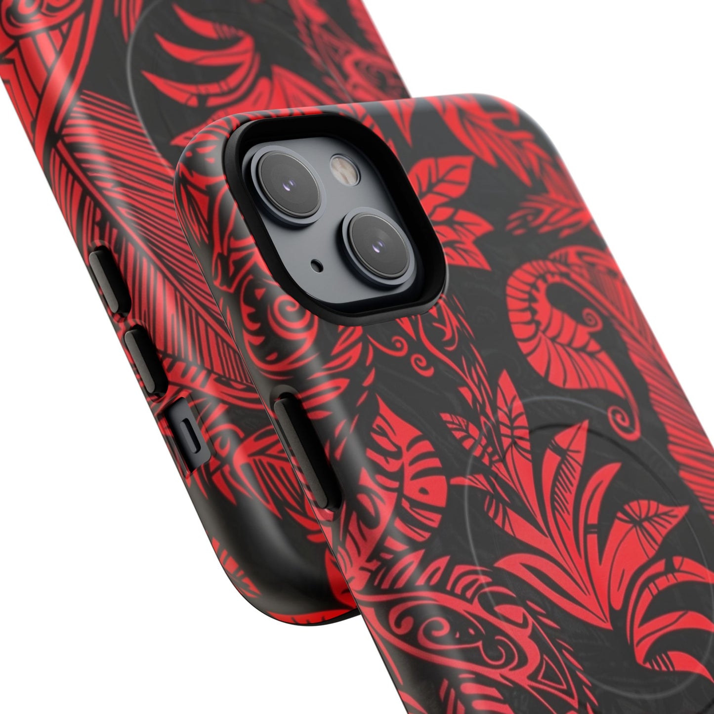 Phone Case - Crimson Jungle | MagSafe iPhone Case