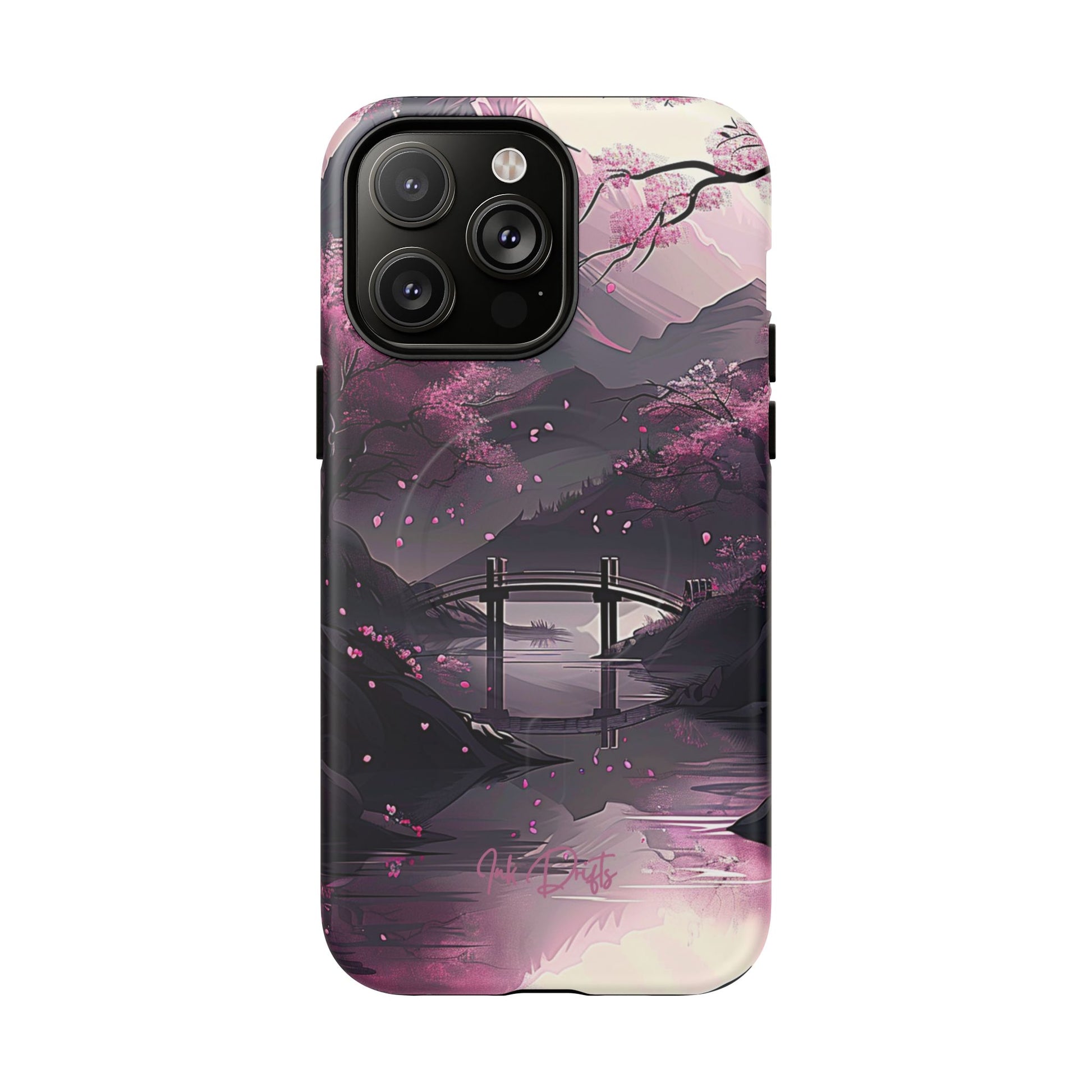 iPhone 14 Pro Max Matte Phone Case - Blossom Bridge | MagSafe iPhone Case