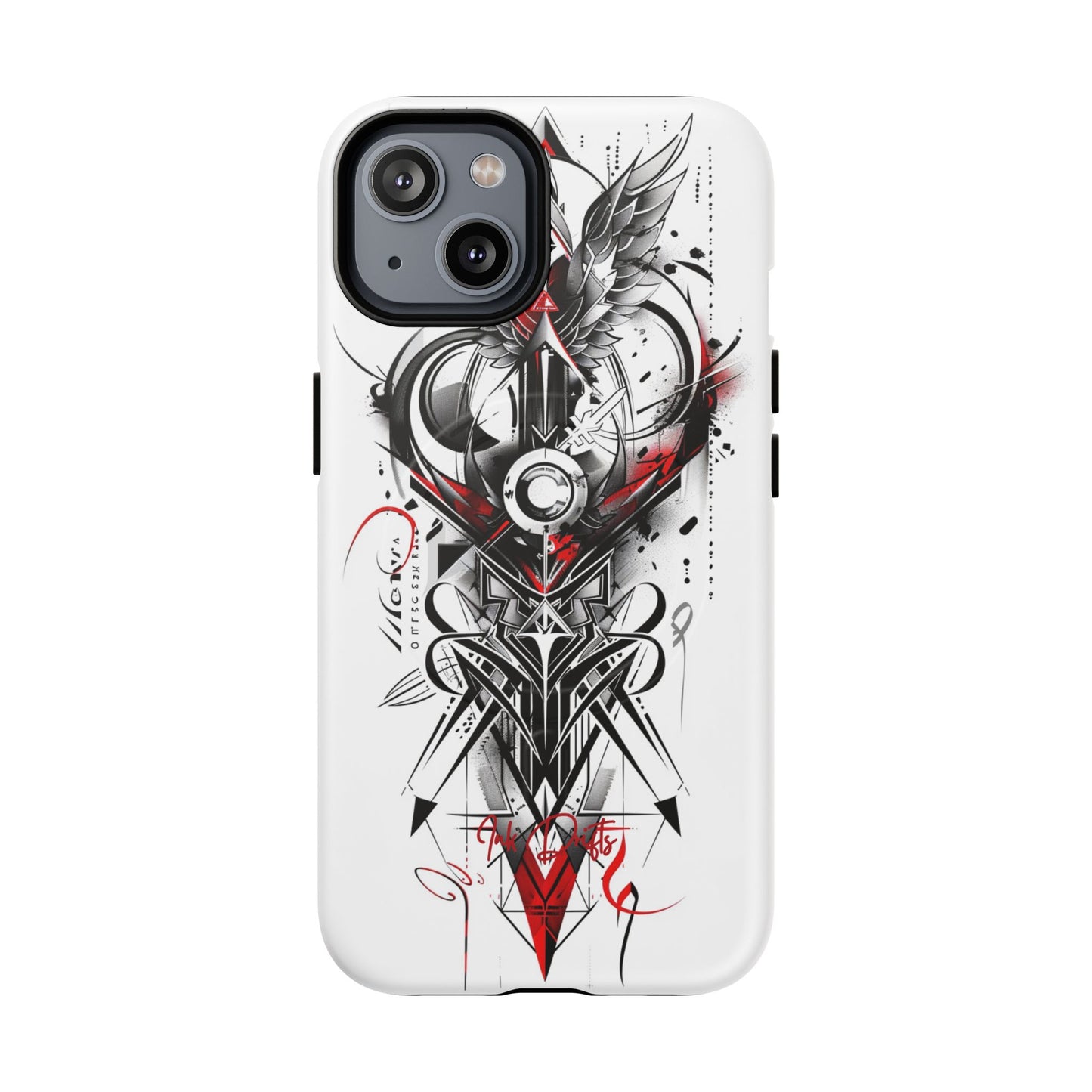 iPhone 14 Matte Phone Case - Cyber Sigil | MagSafe iPhone Case