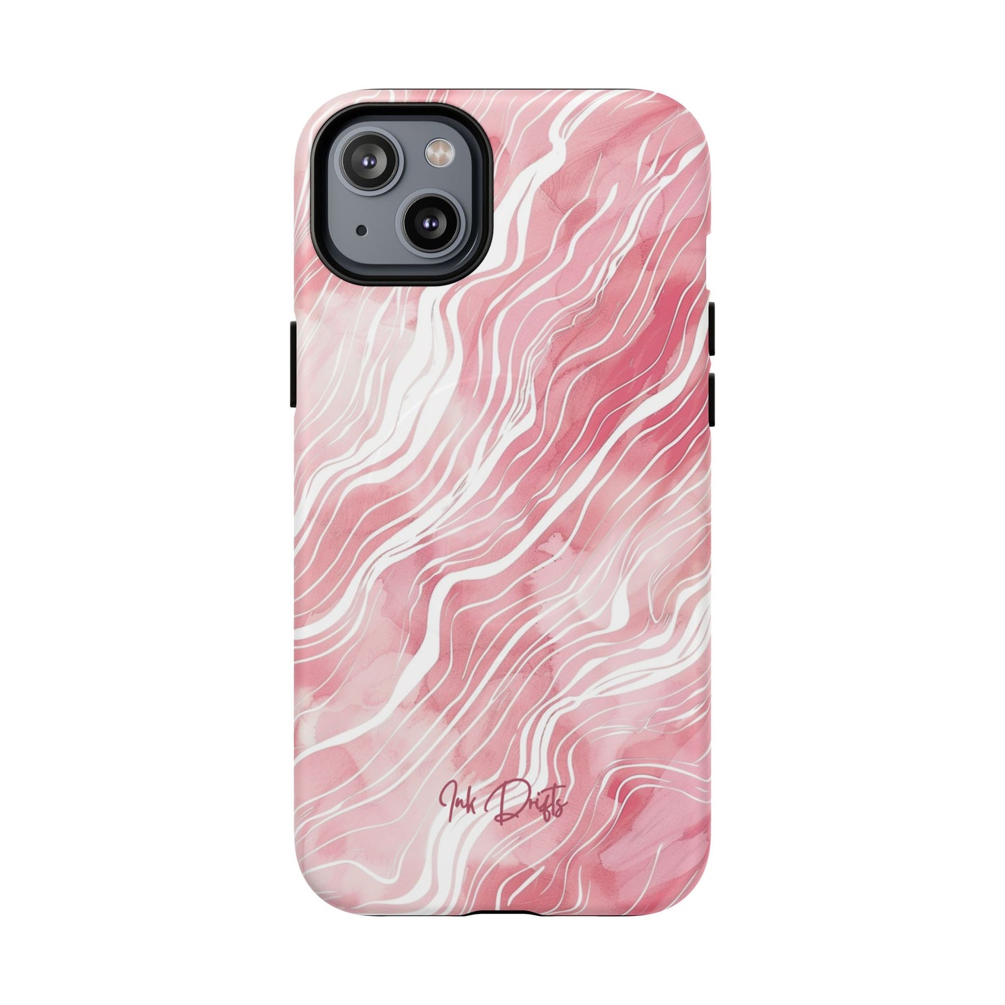 iPhone 14 Plus Matte Phone Case - Blush Waves | MagSafe iPhone Case