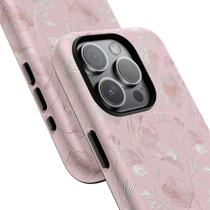 Phone Case - Pink Flora | MagSafe iPhone Case