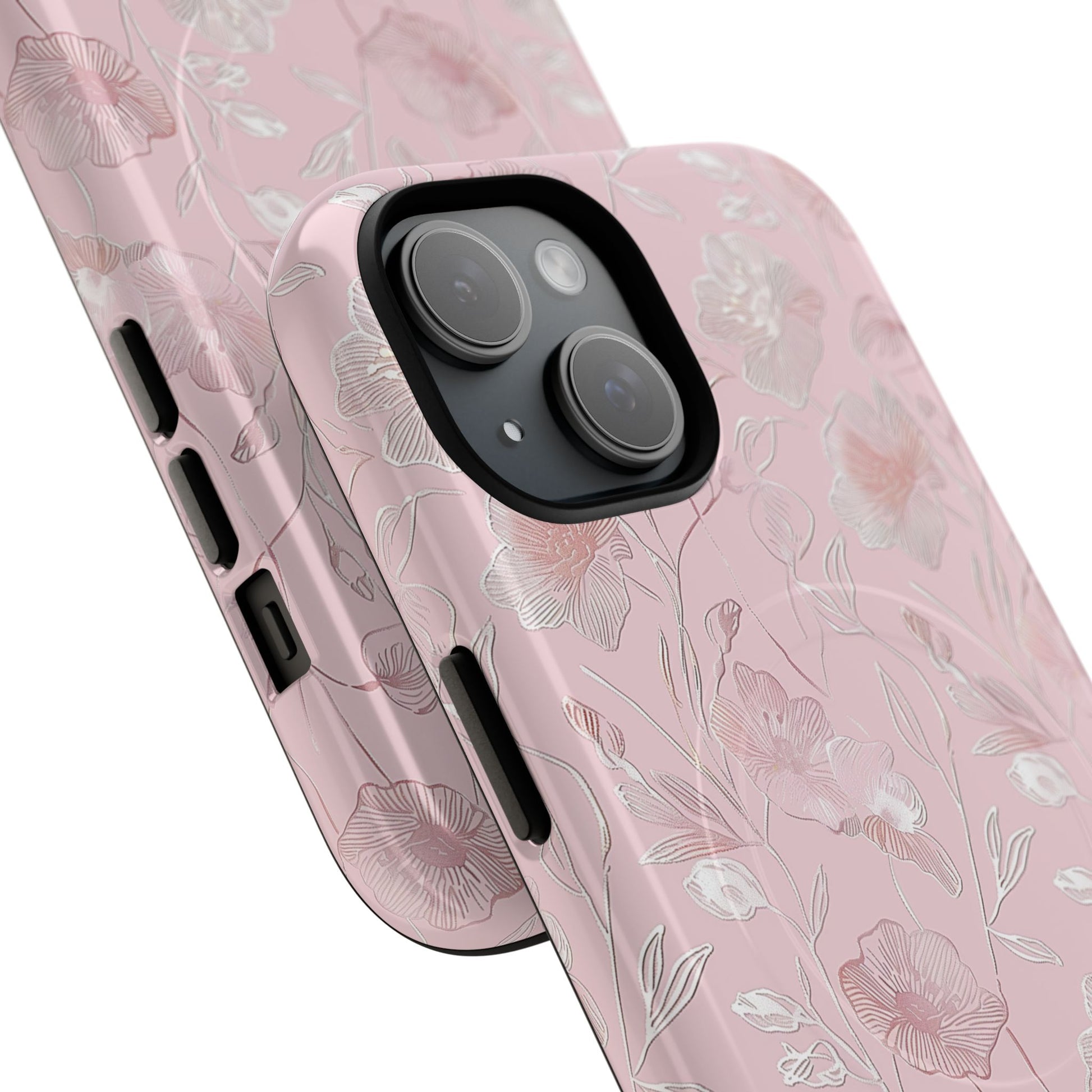 Phone Case - Pink Flora | MagSafe iPhone Case