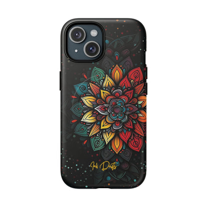 iPhone 15 Matte Phone Case - Mandala Radiance | MagSafe iPhone Case