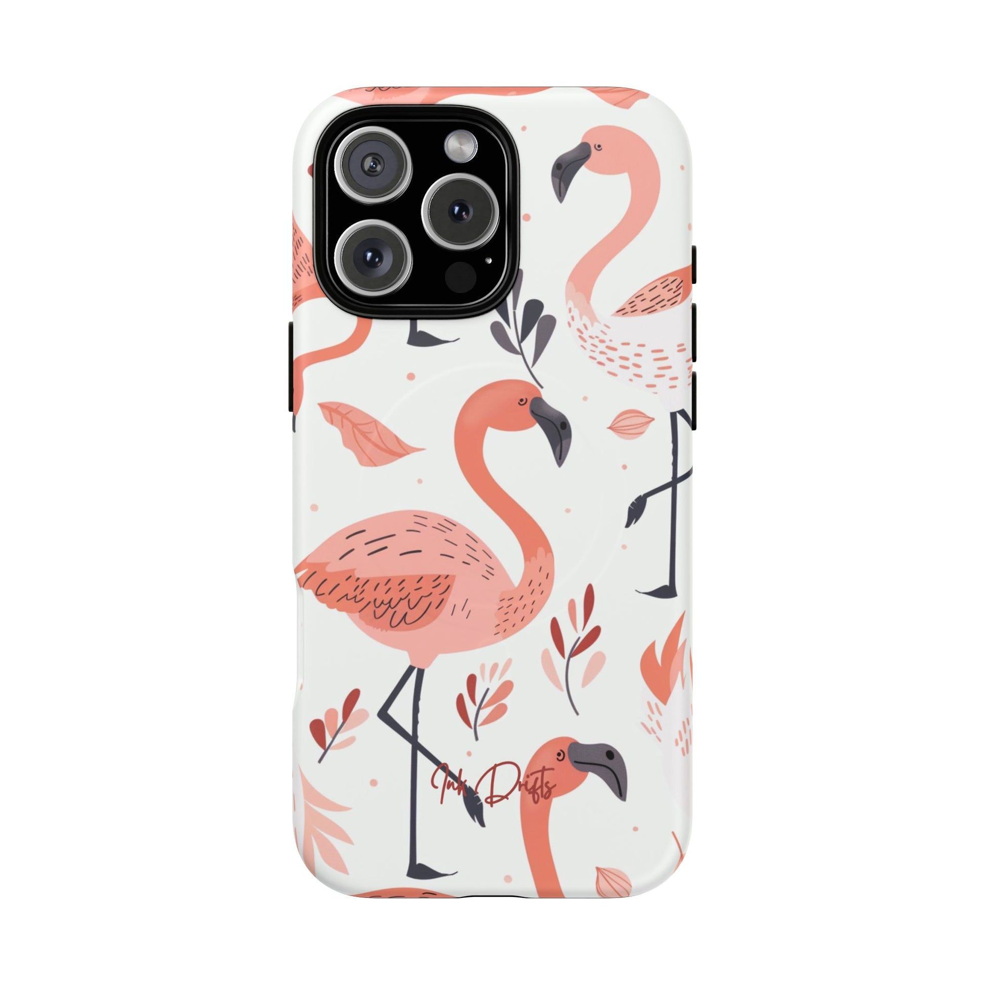 iPhone 16 Pro Max Matte Phone Case - Flamingo Paradise | MagSafe iPhone Case