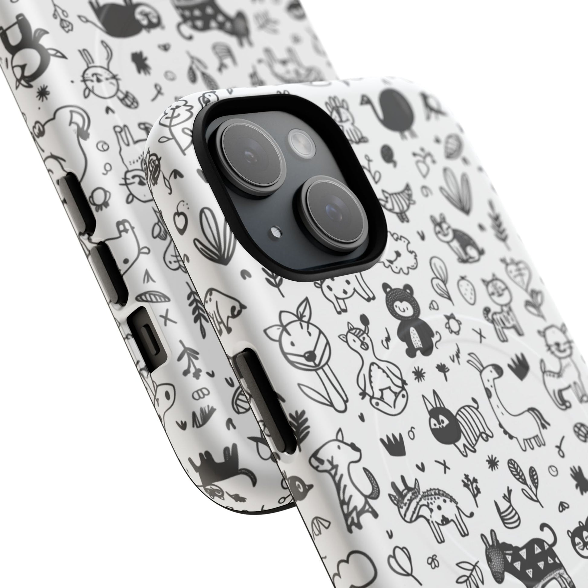 Phone Case - Doodle Zoo | MagSafe iPhone Case