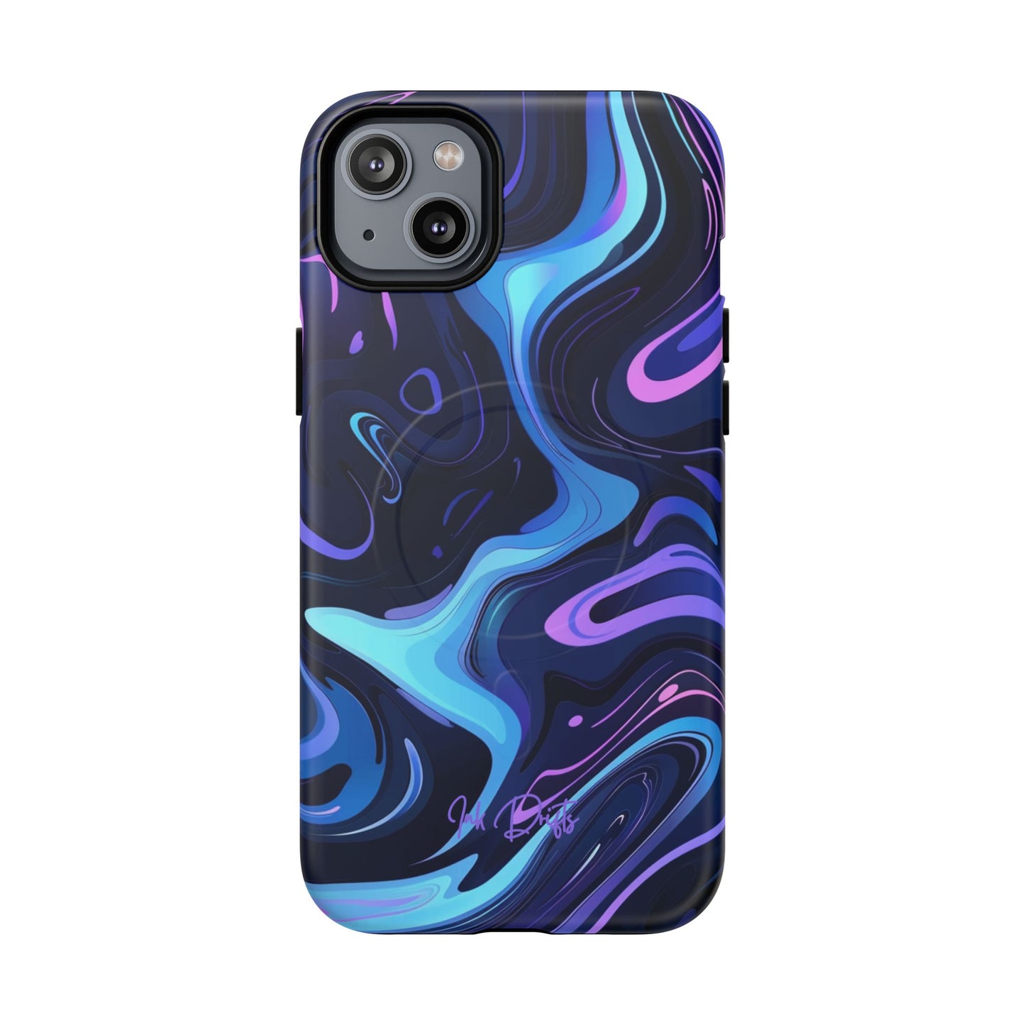 iPhone 14 Plus Matte Phone Case - Cosmic Flow | MagSafe iPhone Case