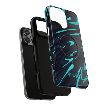 Phone Case - Turquoise Splash | MagSafe iPhone Case