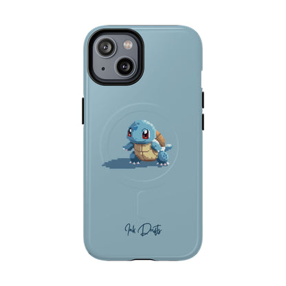 iPhone 14 Glossy Phone Case - Pixel Squirtle | MagSafe iPhone Case