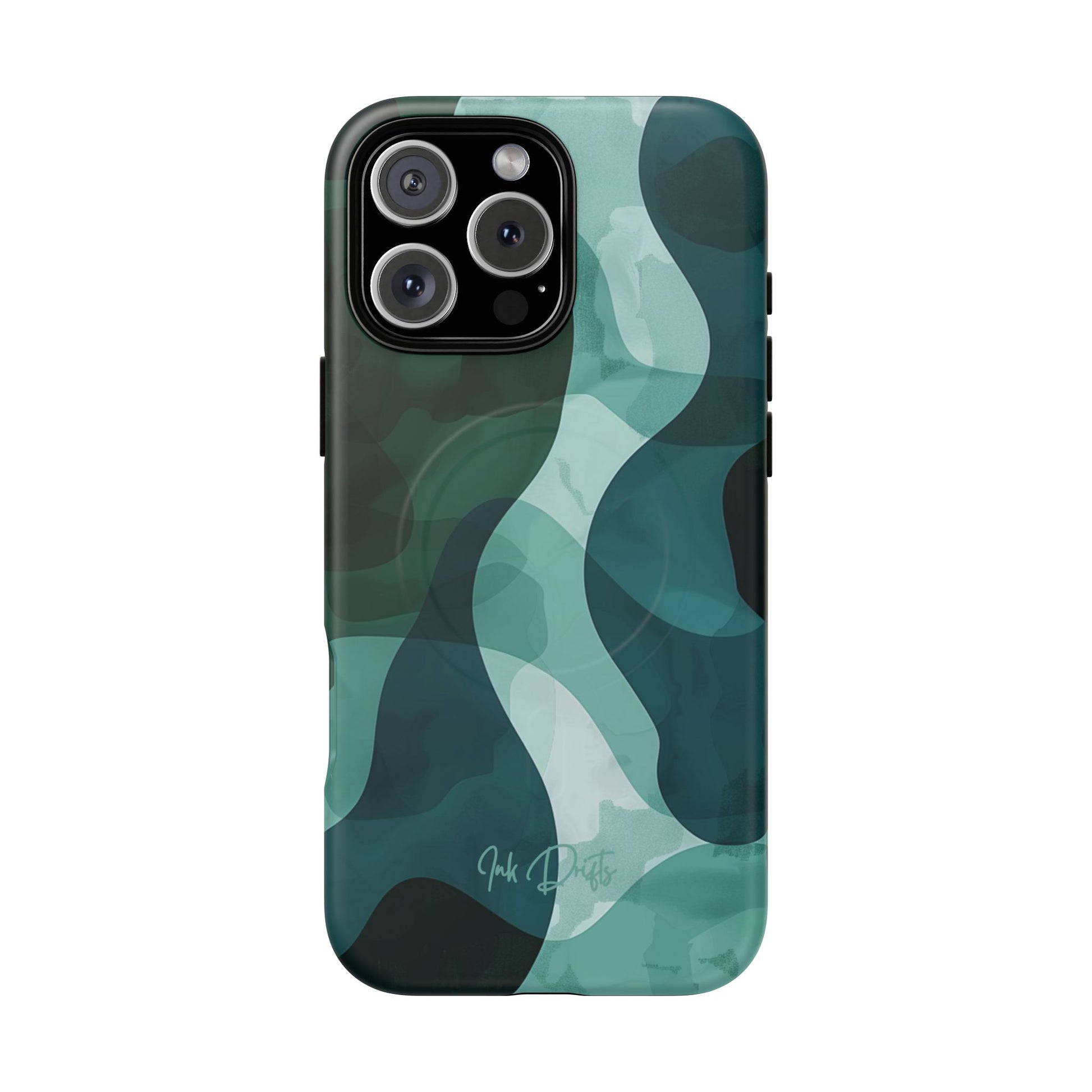 iPhone 16 Pro Max Matte Phone Case - Verdant Waves | MagSafe iPhone Case