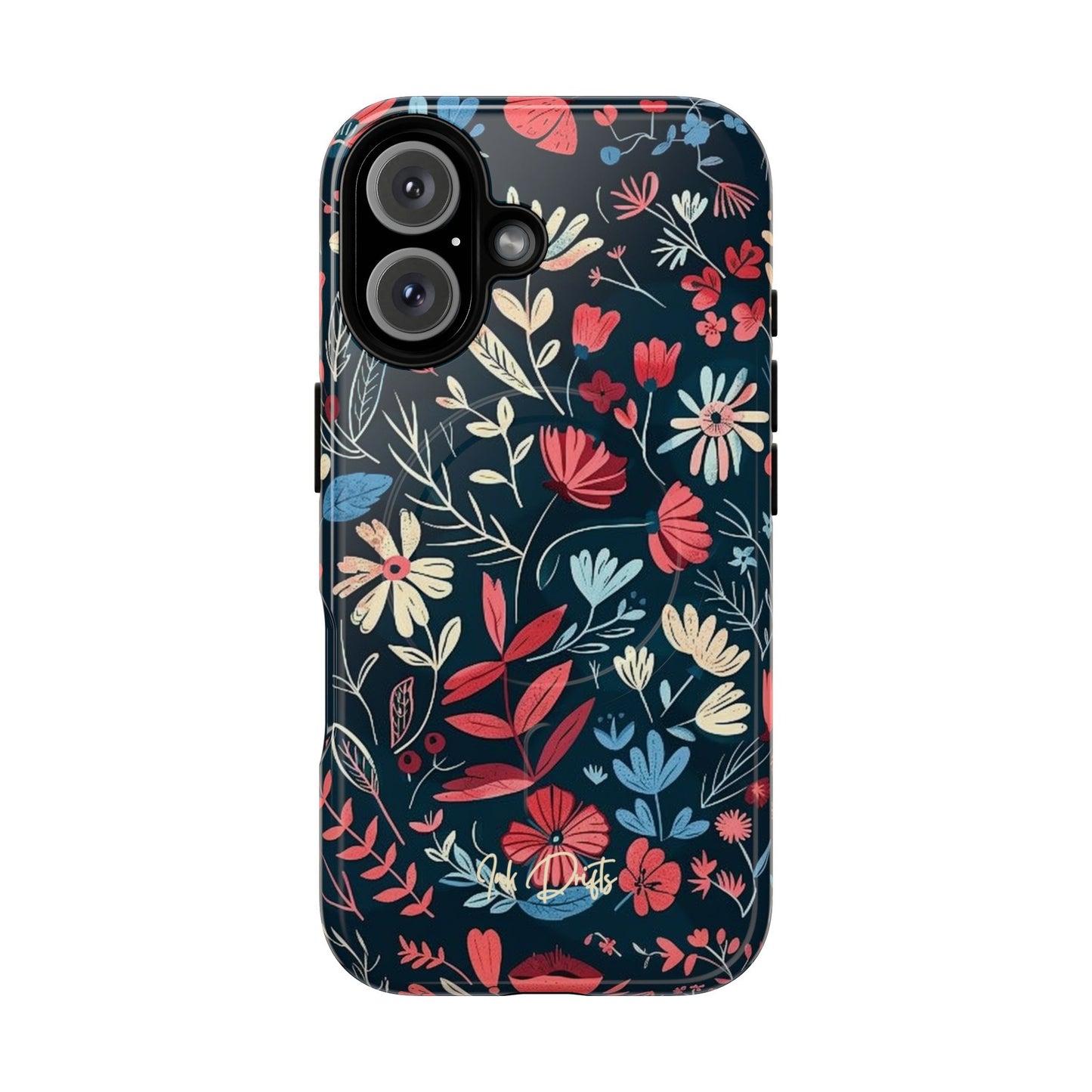 iPhone 16 Glossy Phone Case - Twilight Petals | MagSafe iPhone Case