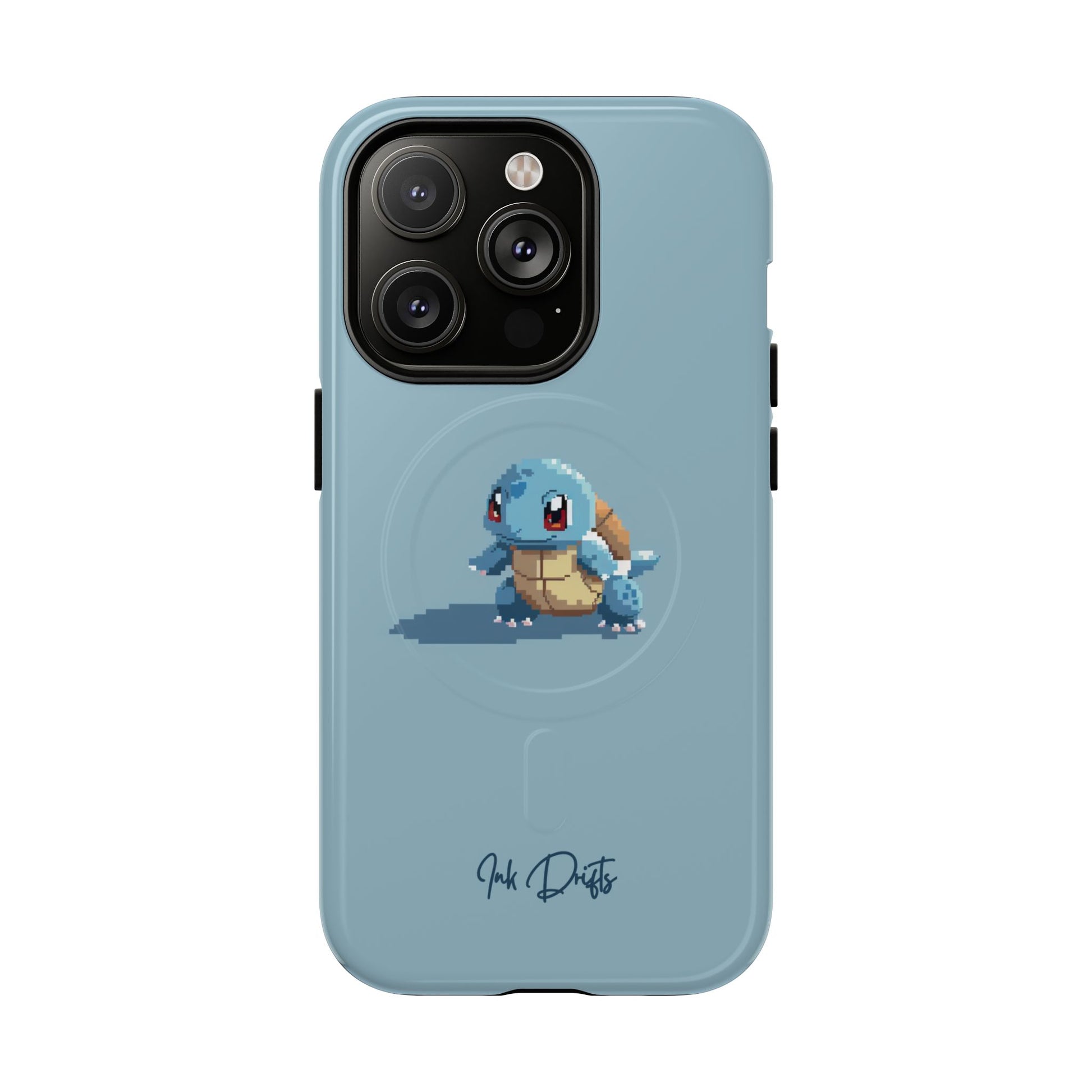 iPhone 14 Pro Glossy Phone Case - Pixel Squirtle | MagSafe iPhone Case