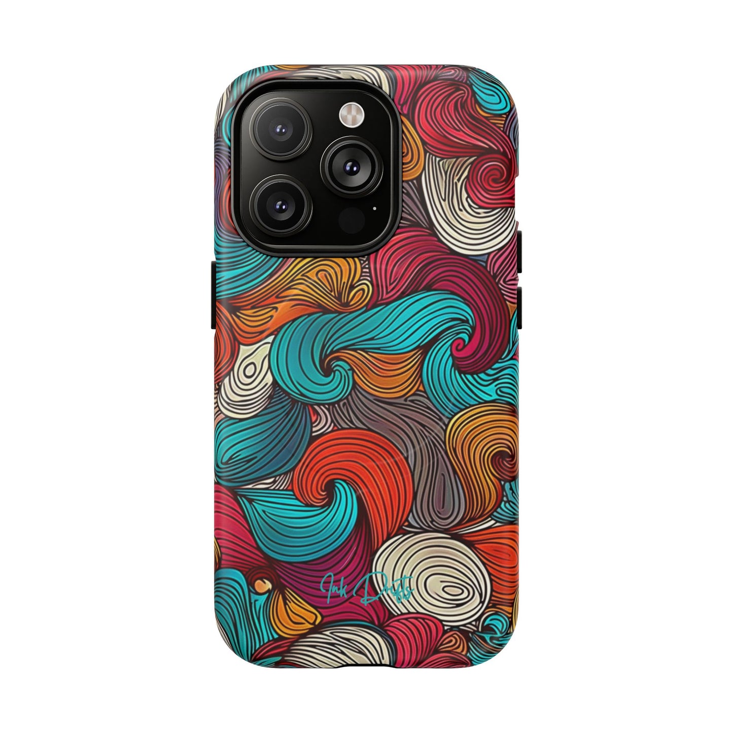 iPhone 14 Pro Matte Phone Case - Vivid Curls | MagSafe iPhone Case