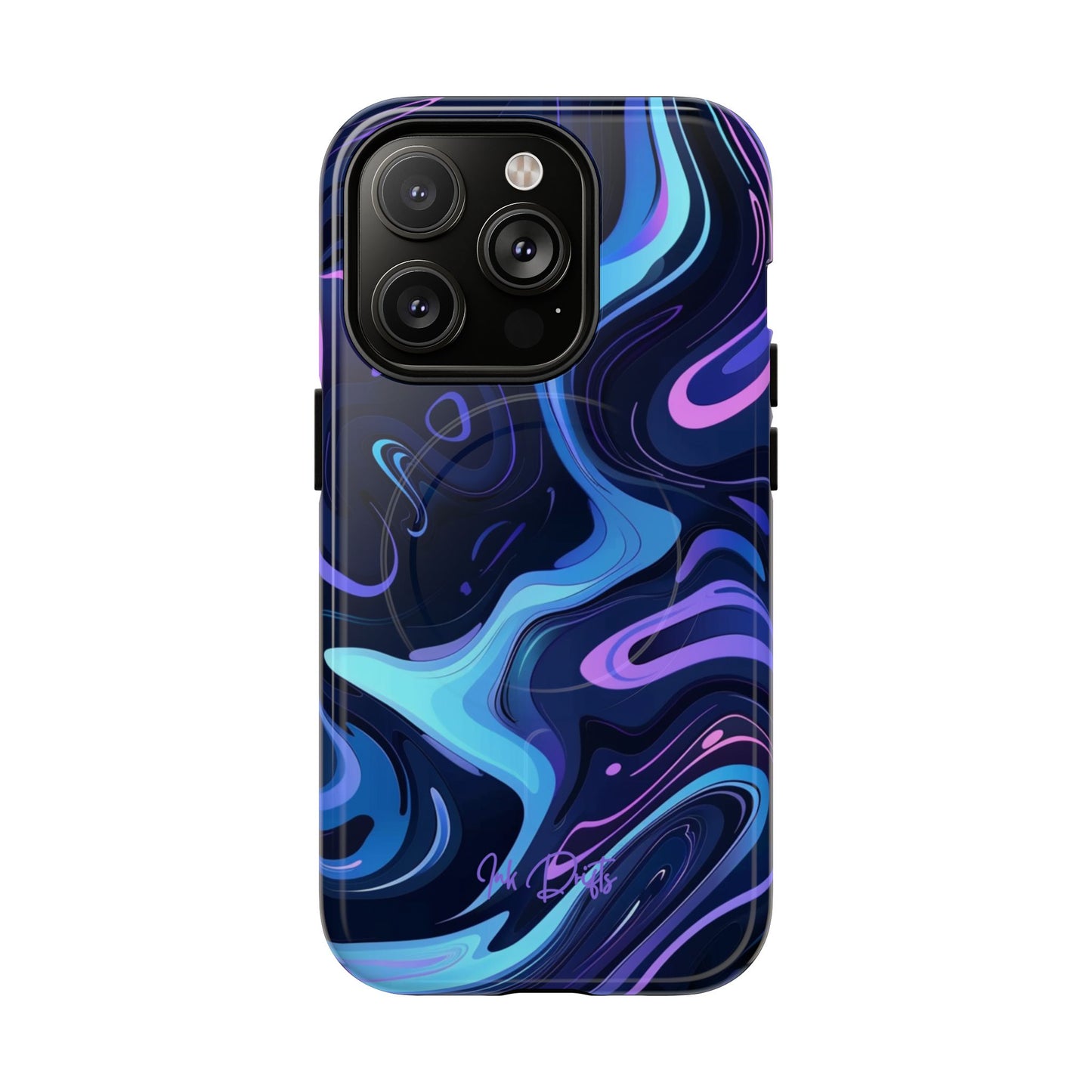 iPhone 14 Pro Glossy Phone Case - Cosmic Flow | MagSafe iPhone Case