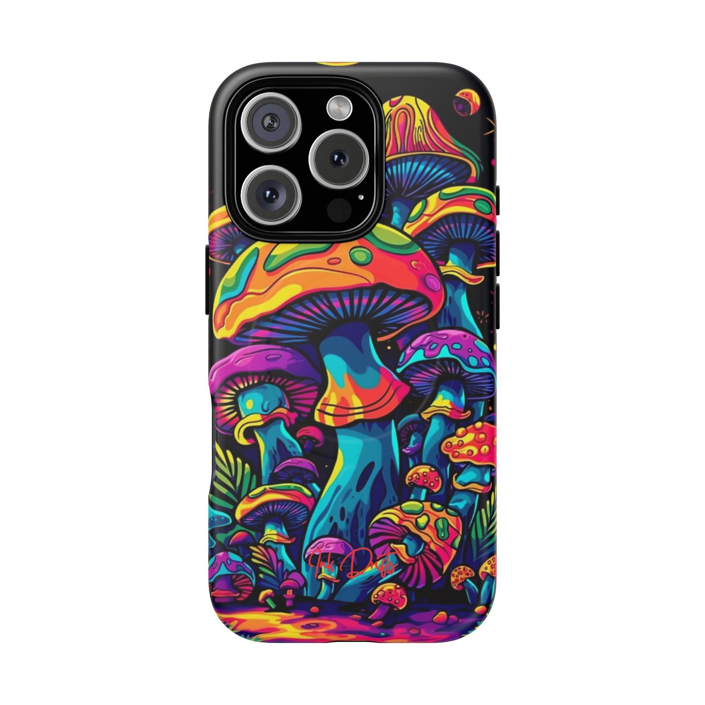 iPhone 16 Pro Matte Phone Case - Psychedelic Fungi | MagSafe iPhone Case