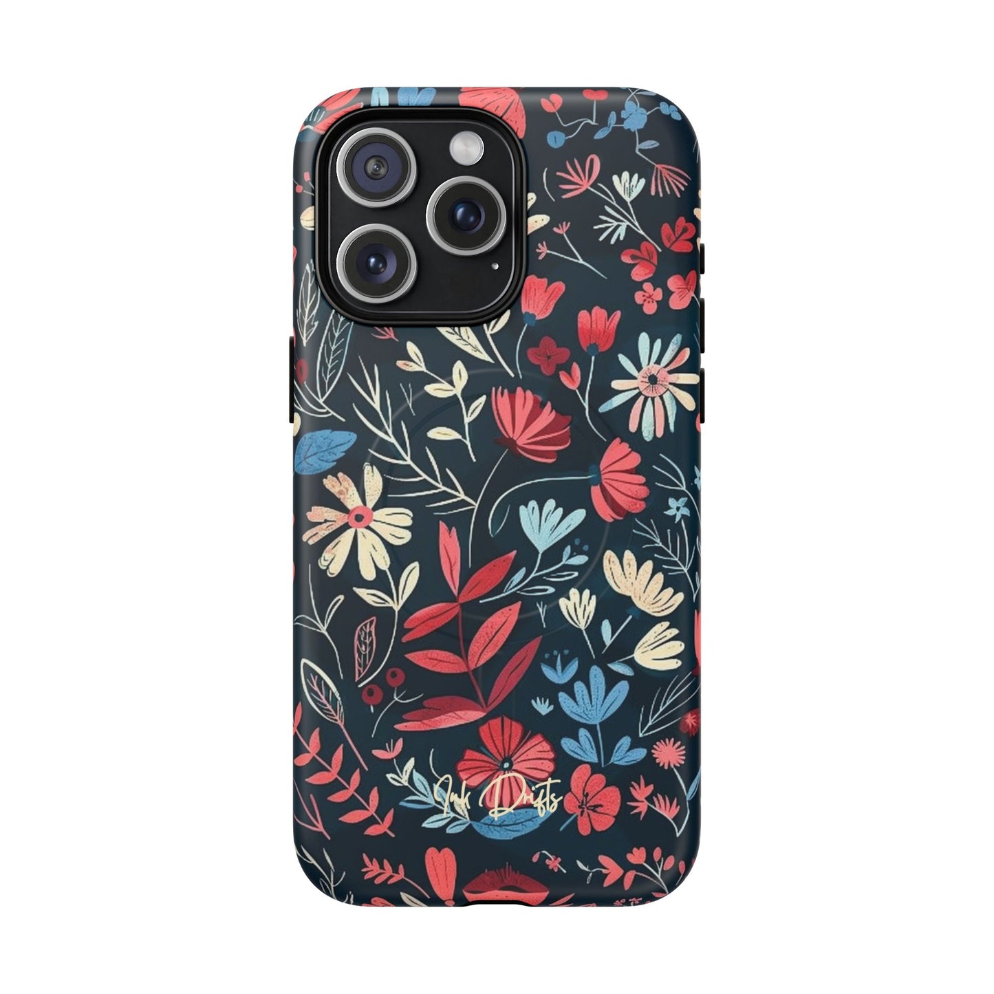 iPhone 15 Pro Max Matte Phone Case - Twilight Petals | MagSafe iPhone Case