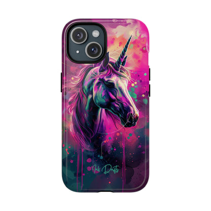 iPhone 15 Glossy Phone Case - Mystic Unicorn | MagSafe iPhone Case