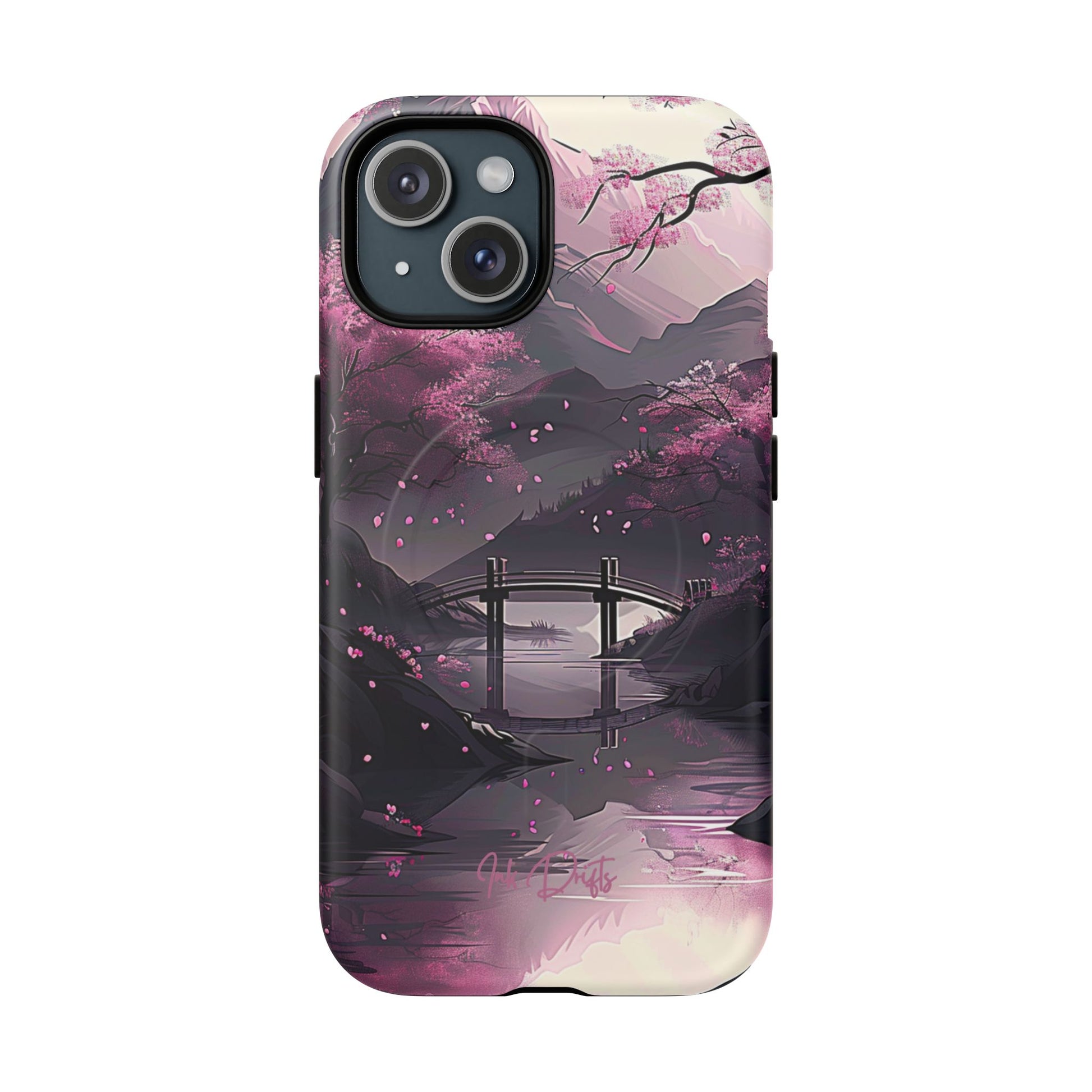 iPhone 15 Matte Phone Case - Blossom Bridge | MagSafe iPhone Case