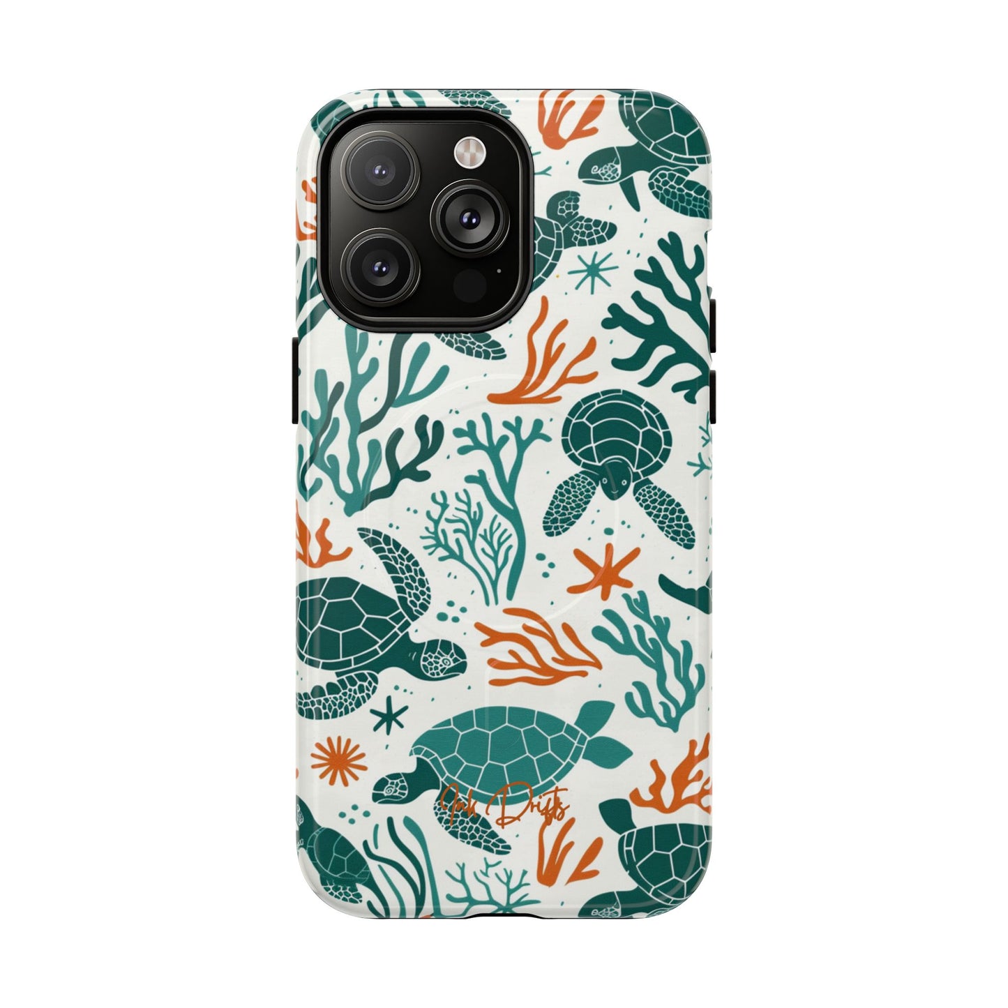 iPhone 14 Pro Max Glossy Phone Case - Turtle Tango | MagSafe iPhone Case