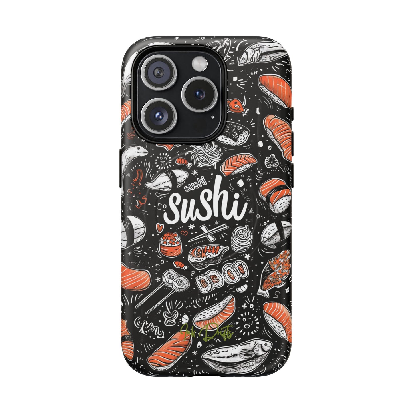 iPhone 15 Pro Matte Phone Case - Sushi Delight | MagSafe iPhone Case