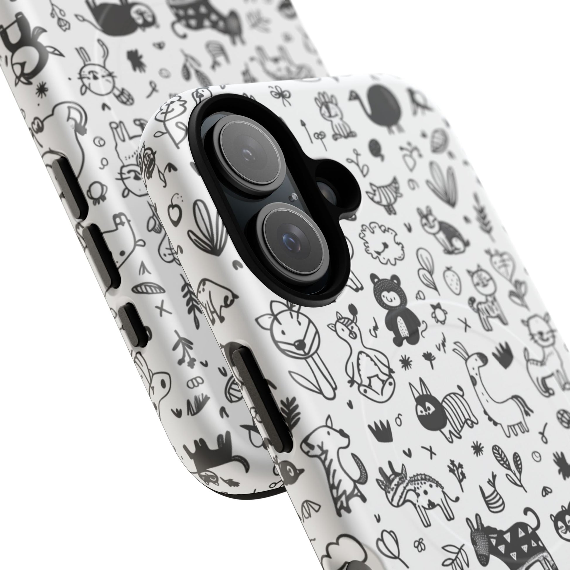 Phone Case - Doodle Zoo | MagSafe iPhone Case