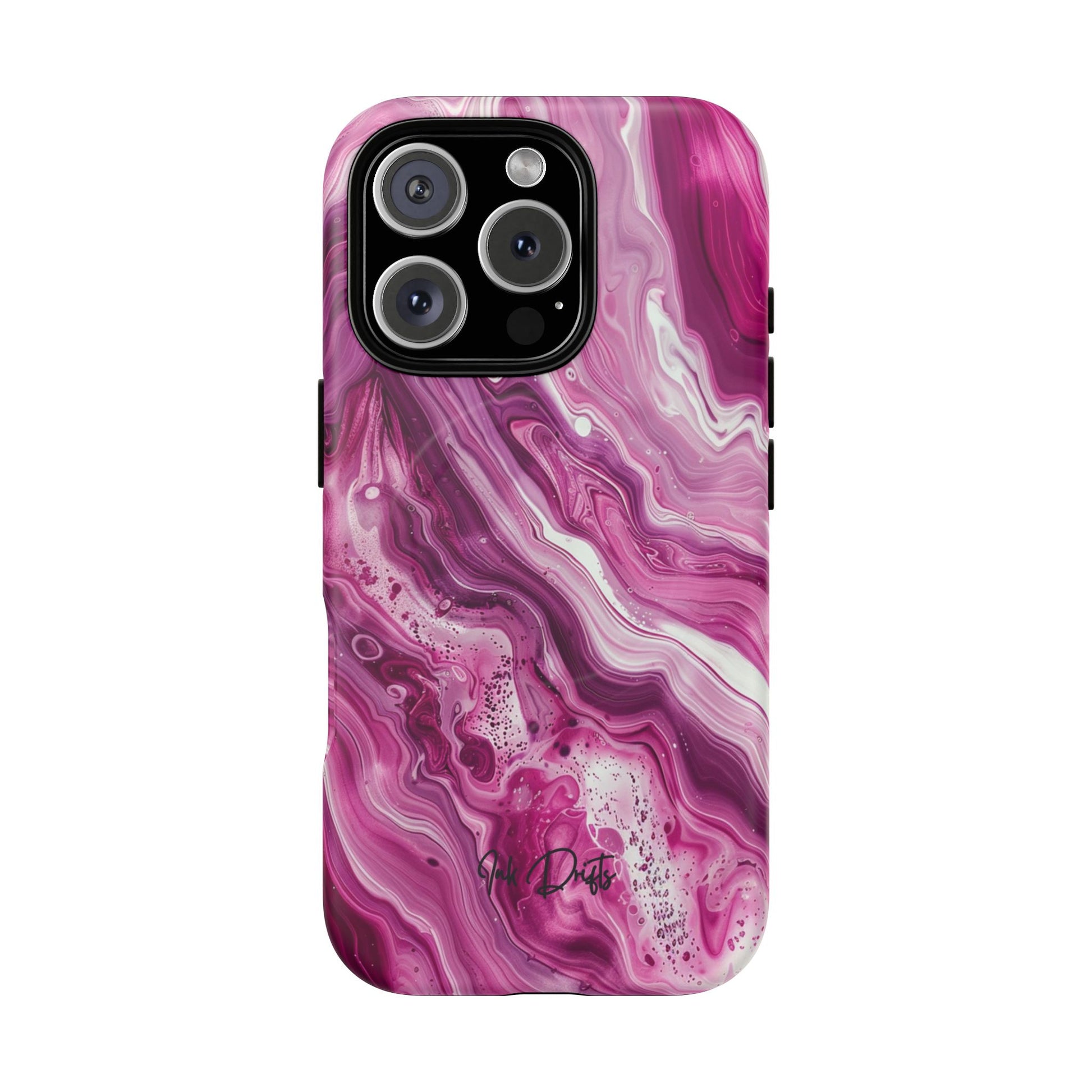 iPhone 16 Pro Matte Phone Case - Pink Marble | MagSafe iPhone Case