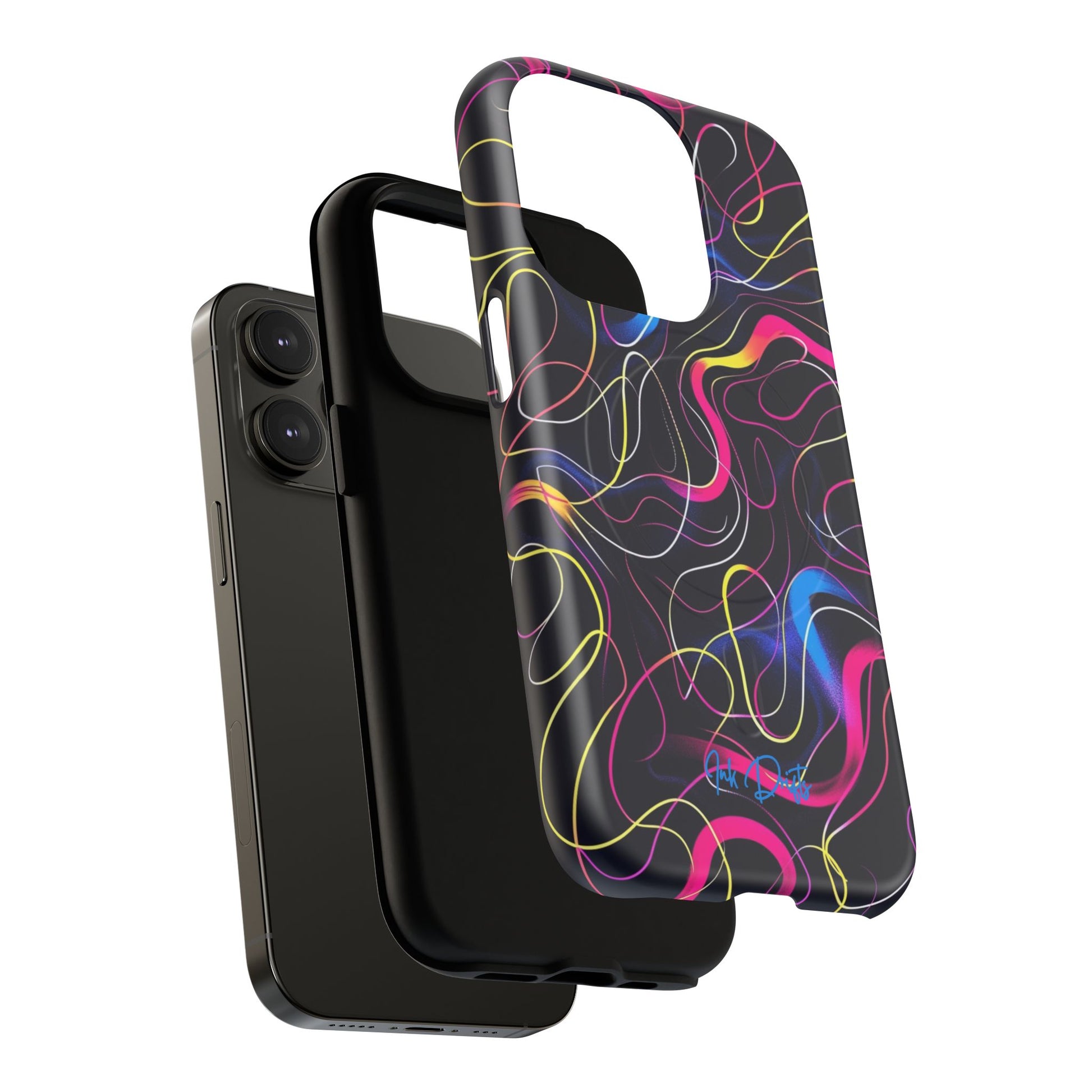 Phone Case - Neon Tangles | MagSafe iPhone Case