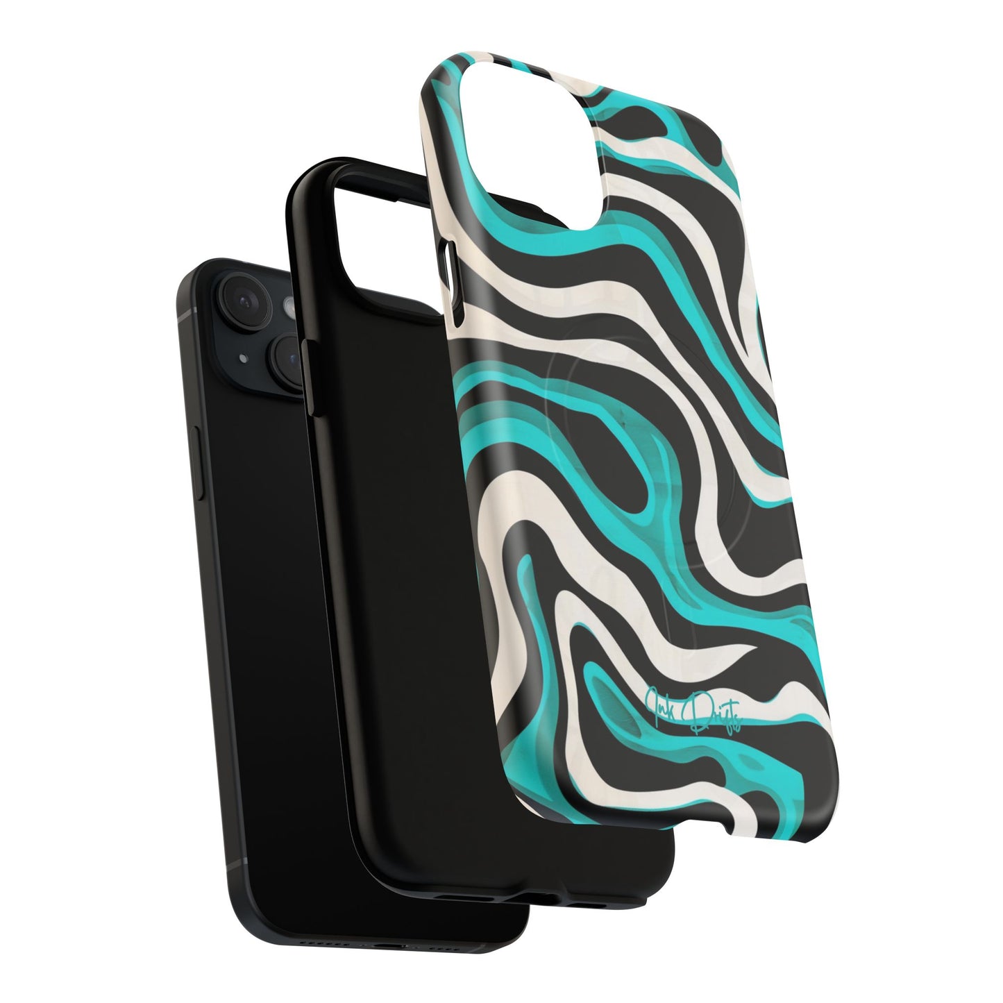 Phone Case - Aqua Strata | MagSafe iPhone Case