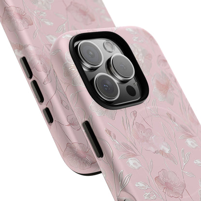 Phone Case - Pink Flora | MagSafe iPhone Case