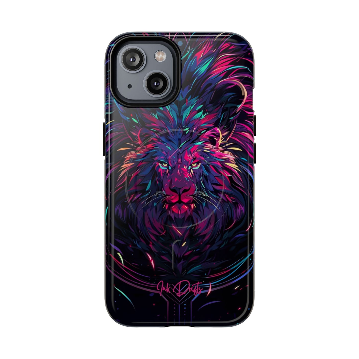 iPhone 14 Glossy Phone Case - Neon Majesty | MagSafe iPhone Case