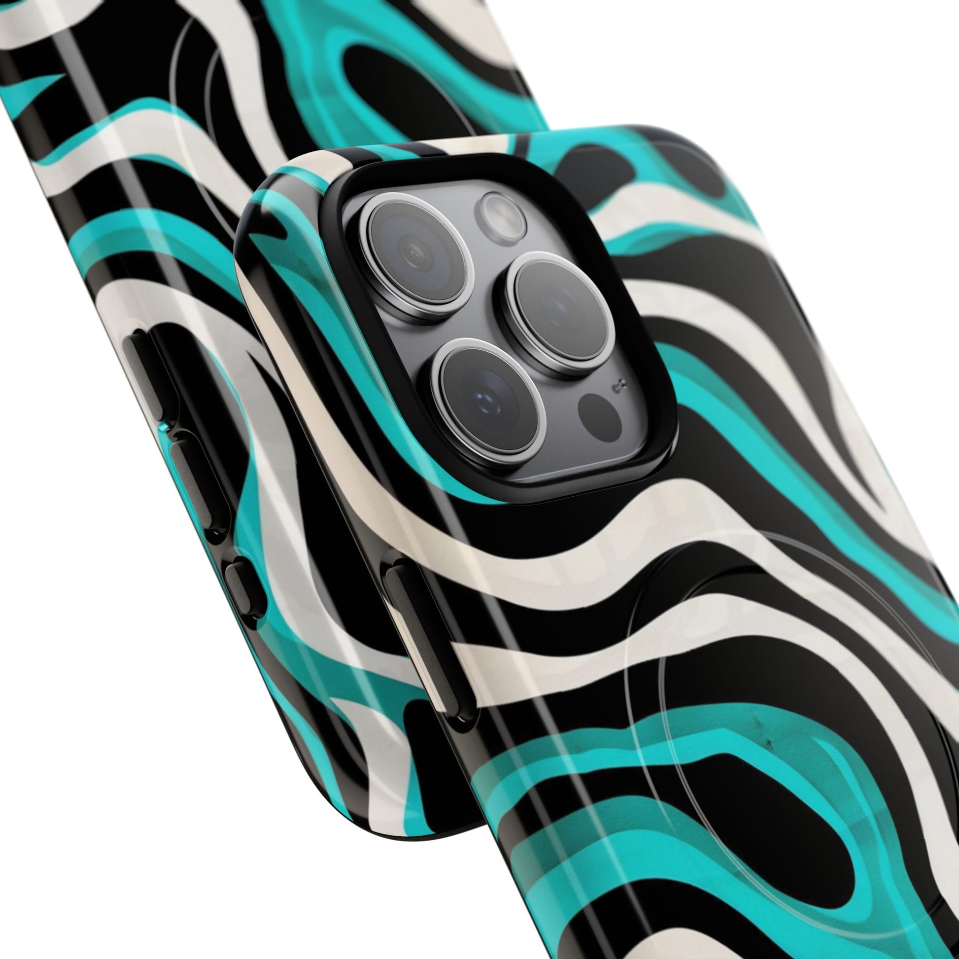 Phone Case - Aqua Strata | MagSafe iPhone Case